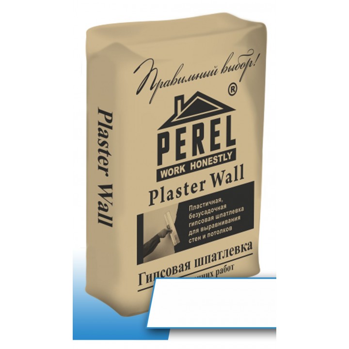 Шпаклевка гипсовая Perel Plaster Wall, белая, 25 кг